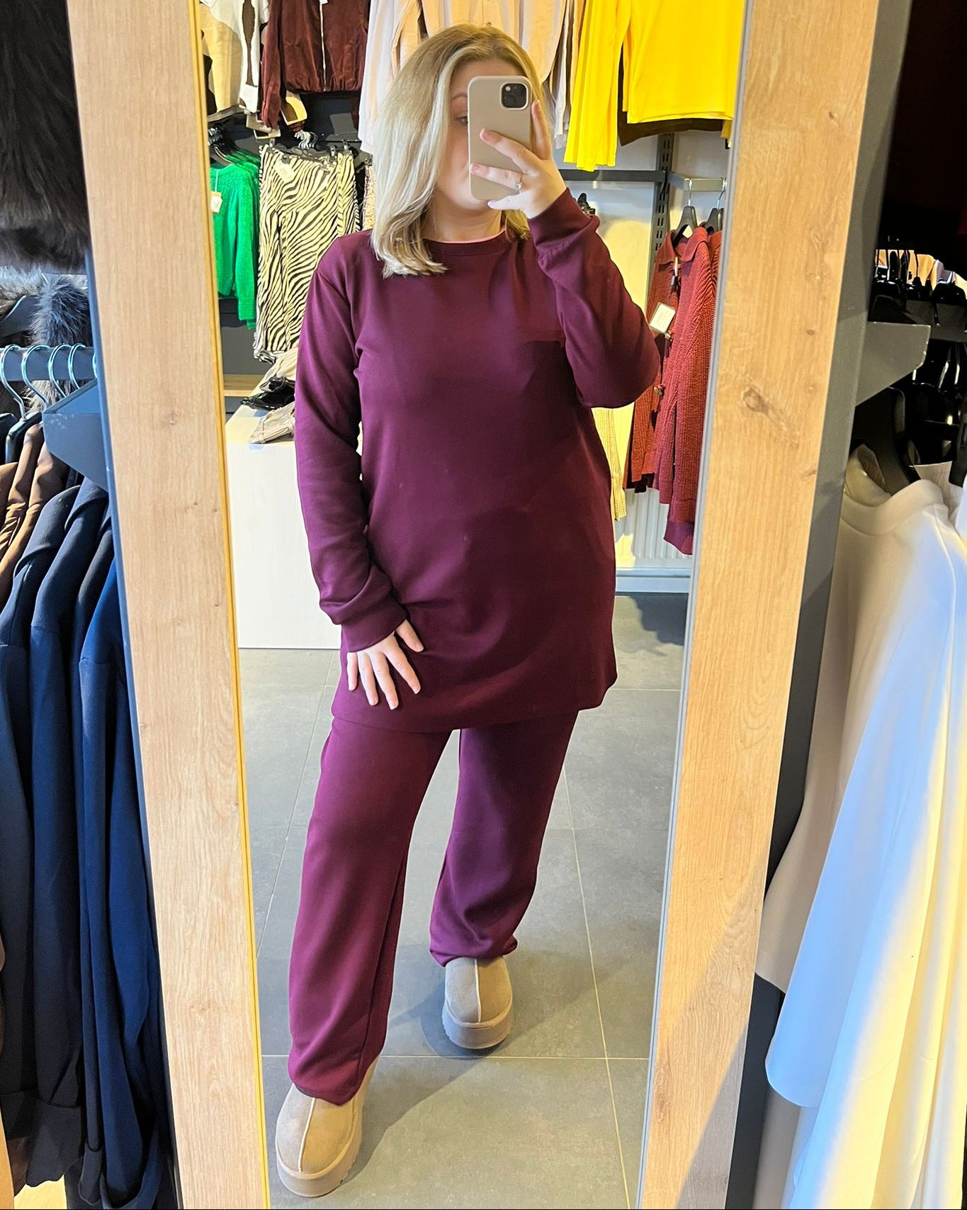 Bordo Modal Kumaş Takım