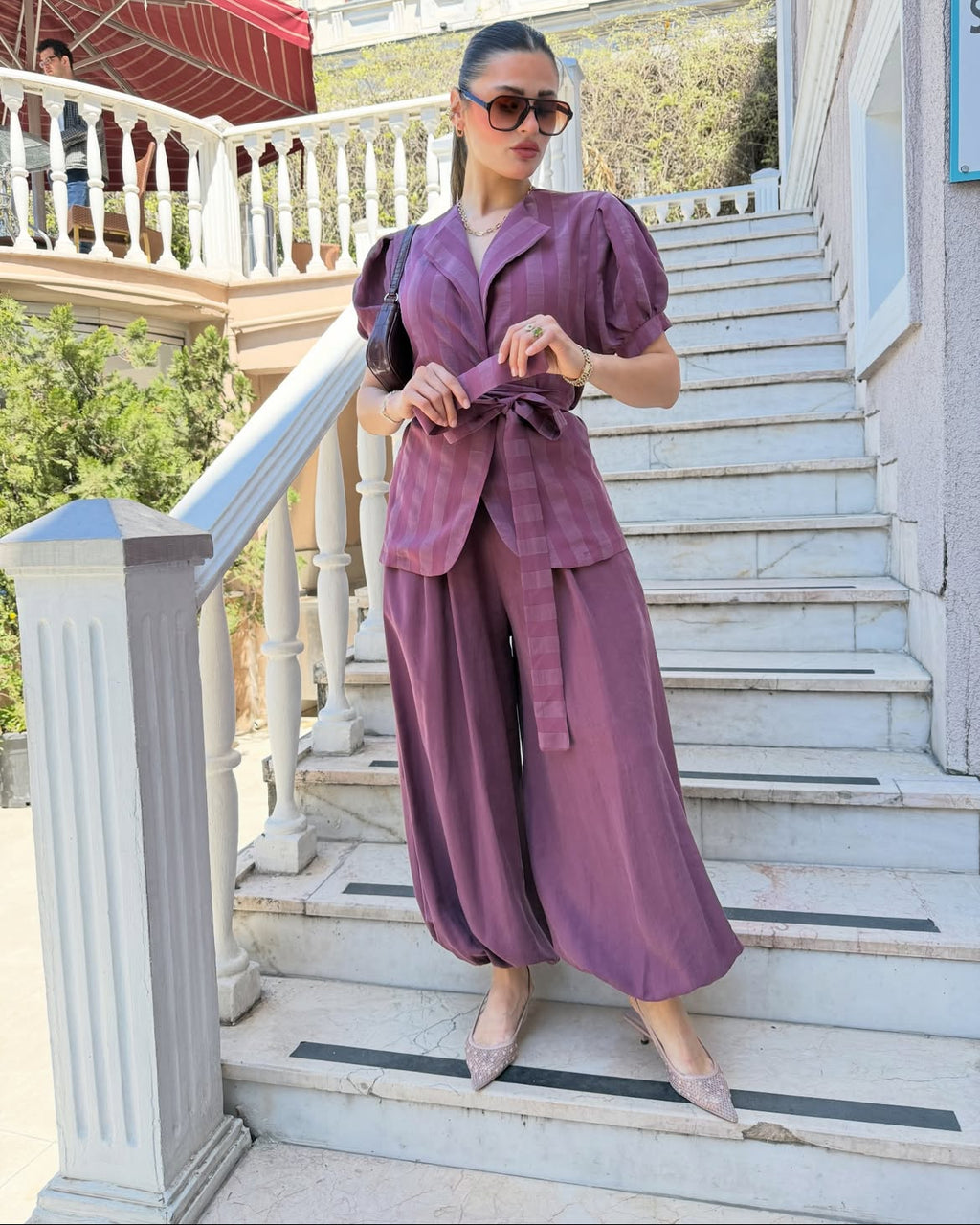 #bordotakım #tenselkumaş #balonkesim #kadıntakım #ikilitakım #kadınmoda #şıkgiyim #fashion #trend #stil