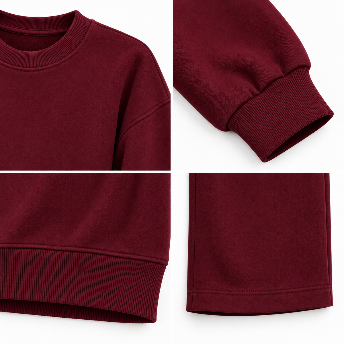 Bisiklet Yaka Sweatshirt ve Düz Paça Pantolon Kadın İkili Takım
