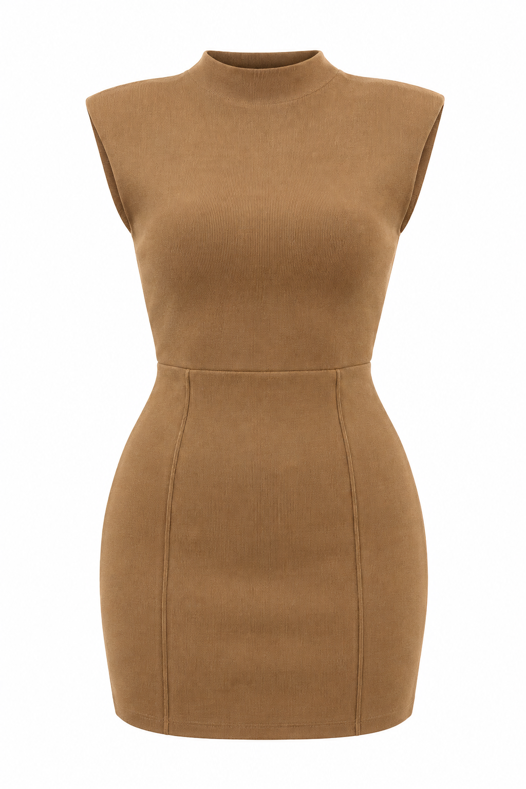 Steel Mesh Knit Coffee Women's Dress