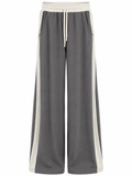 Women's Grey Trim Modal Fabric Sweatpants