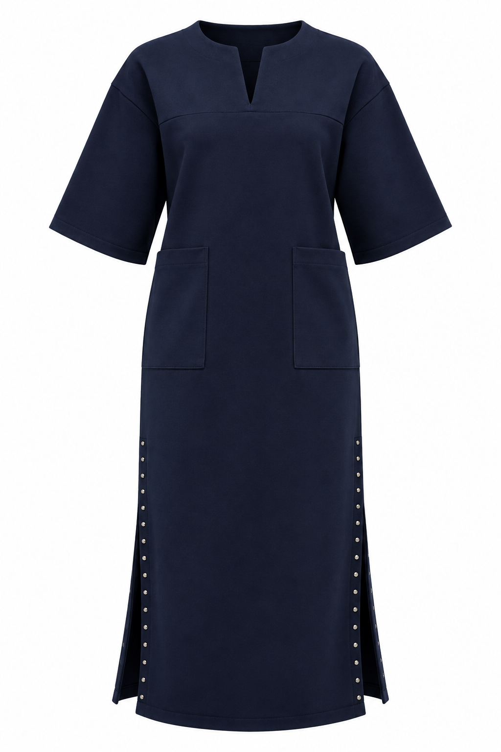 Navy Suede Dress