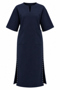Navy Suede Dress