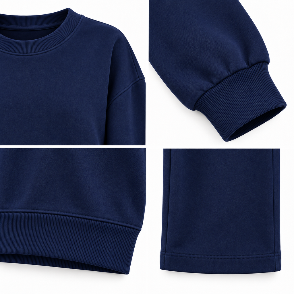 Bisiklet Yaka Sweatshirt ve Düz Paça Pantolon Kadın İkili Takım