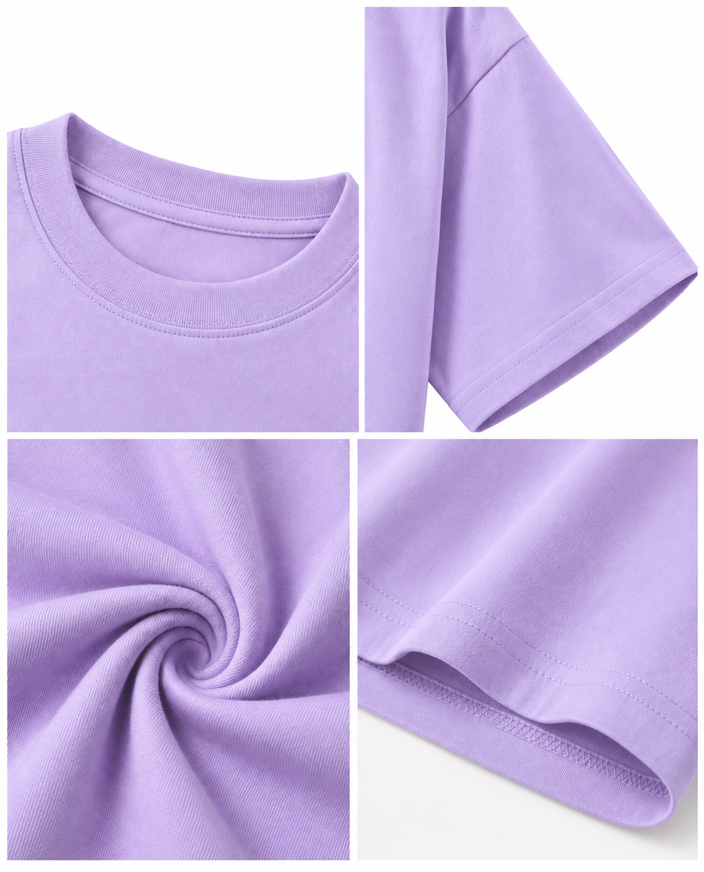 Heavyweight Purple Embroidered Simpsons Extra Oversize Unisex T-Shirt