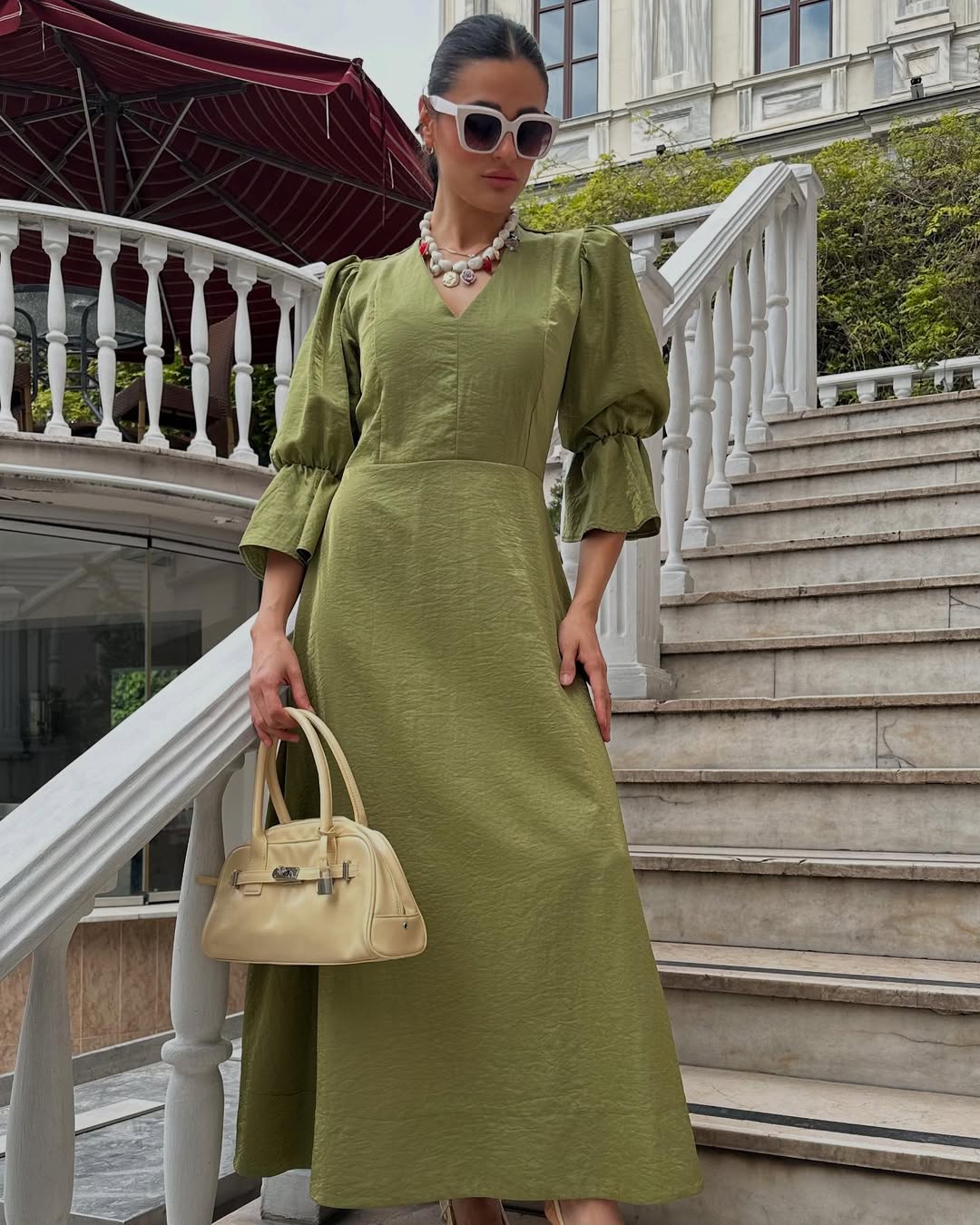#hakielbise #vyaka #balonkol #kadınelbise #şıkelbise #günlükstil #kadınmoda #fashion #trend #stil