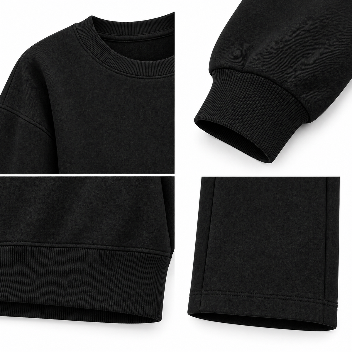 Bisiklet Yaka Sweatshirt ve Düz Paça Pantolon Kadın İkili Takım