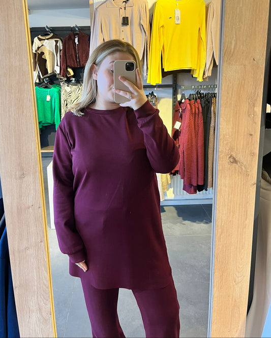 Bordo Modal Kumaş Takım