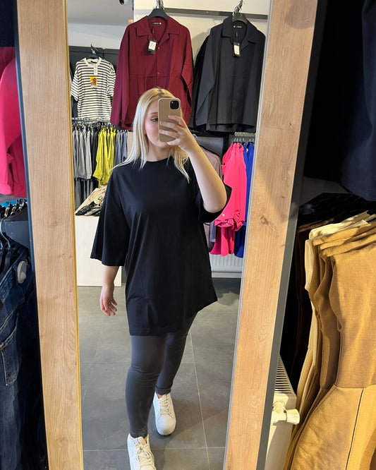 #siyah #oversize #tshirt #basic #streetwear #unisex #rahatstil #trend #kombin #stil