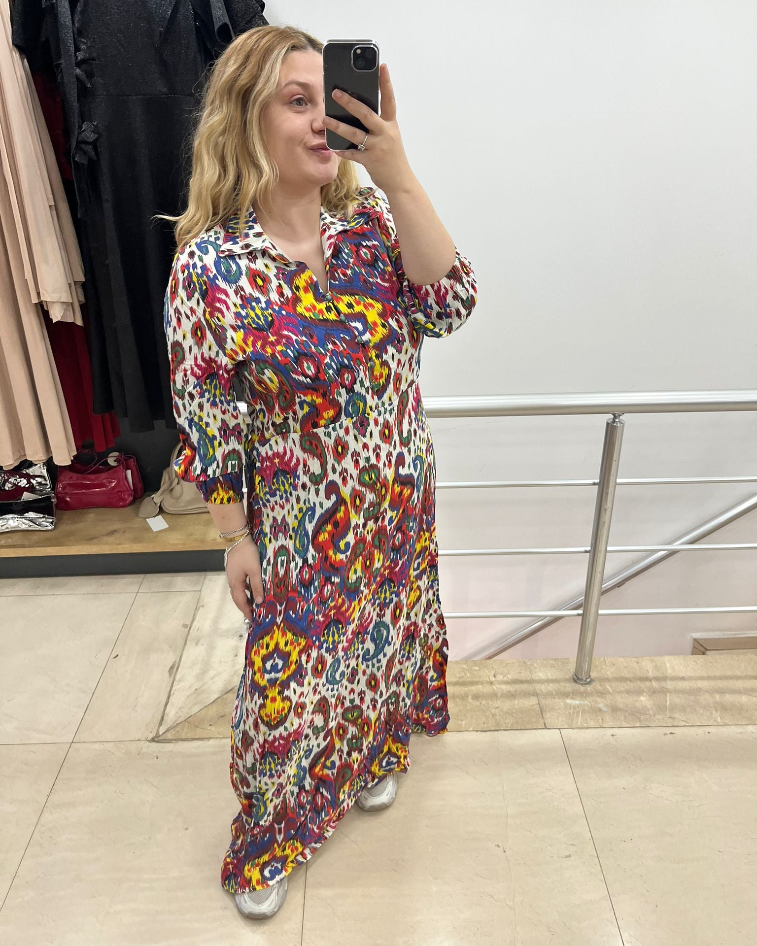 #dokuma #elbise #desenli #kadınmoda #şıkkombin #trend #stil #günlükkombin #yazlıkstil #fashion