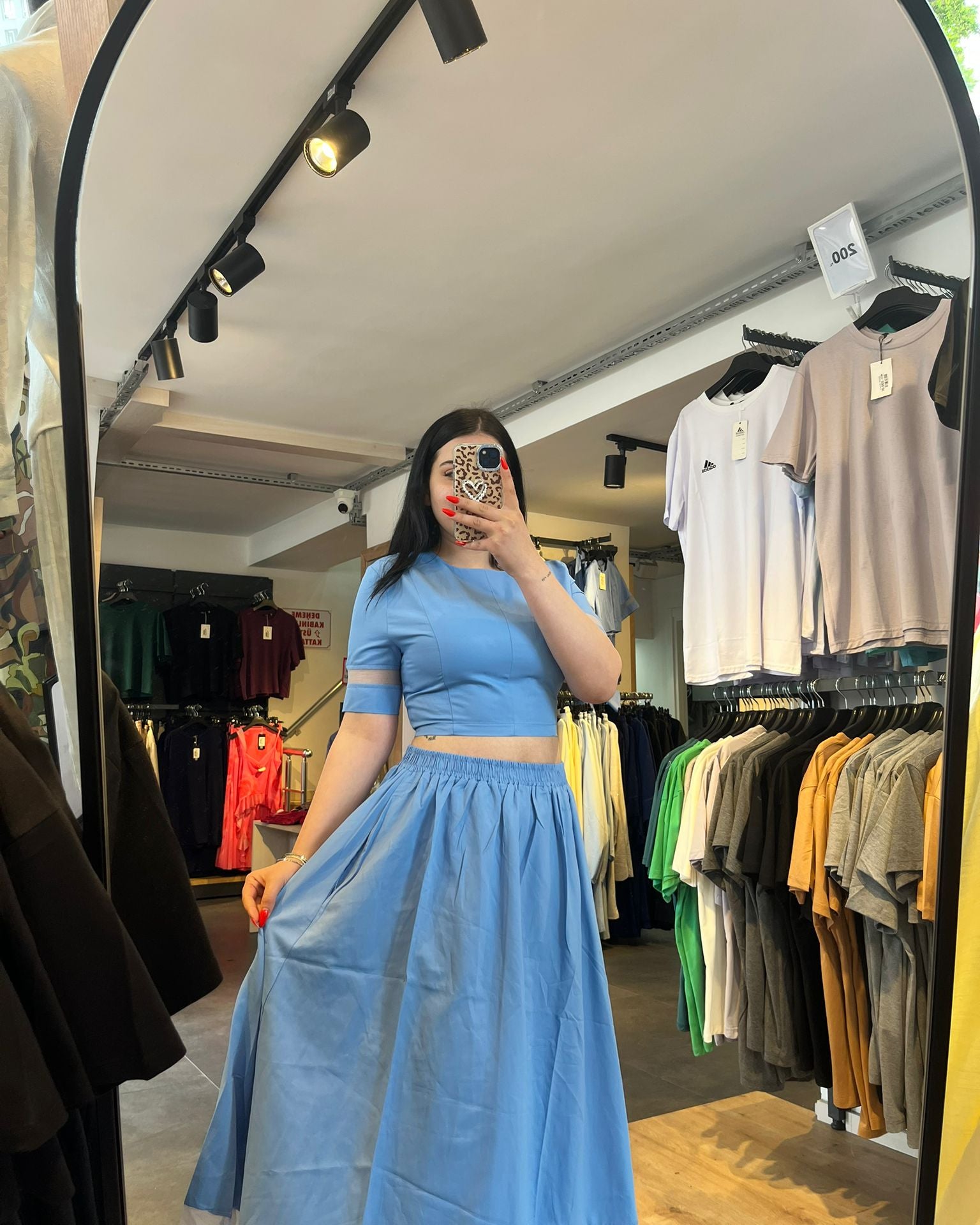 #mavi #takım #tül #kadınmoda #şıkkombin #trend #stil #zarif #gecestili #fashion