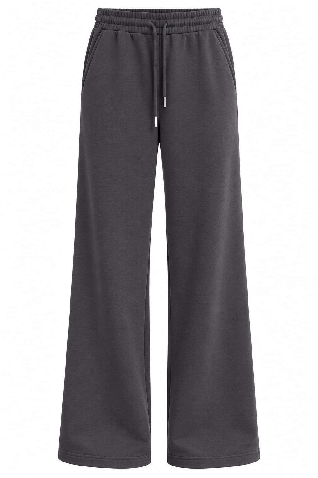 Siyah Geniş Paça 2 İplik Unisex Eşofman Altı