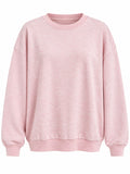 Pudra Pembe Basic Sweatshirt