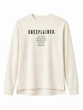 Çocuk Unexplained Yazılı Sweatshirt