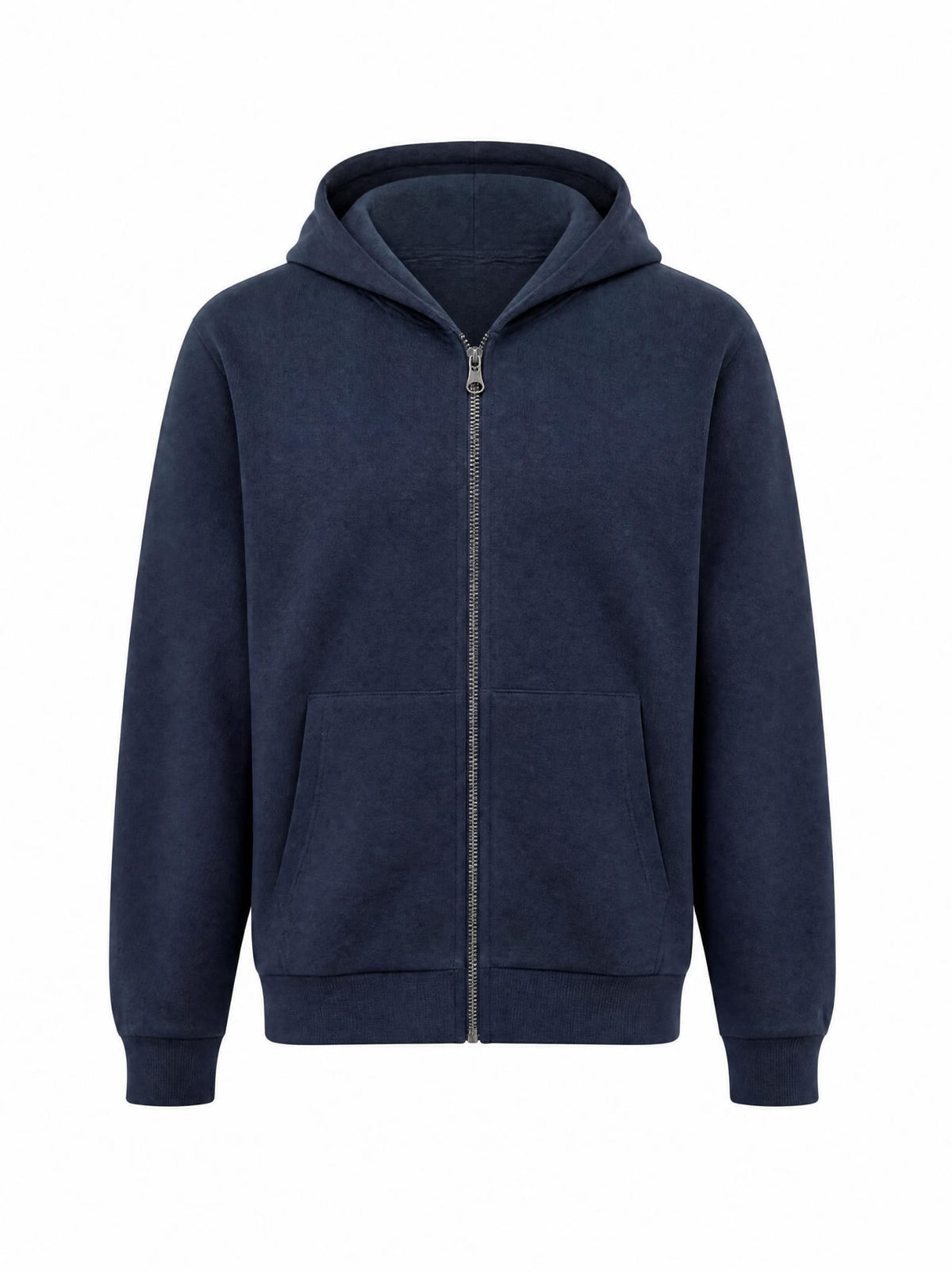 Çocuk Lacivert Kapüşonlu Fermuarlı Sweatshirt