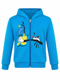 Çocuk Tweety & Sylvester Baskılı Fermuarlı Sweatshirt