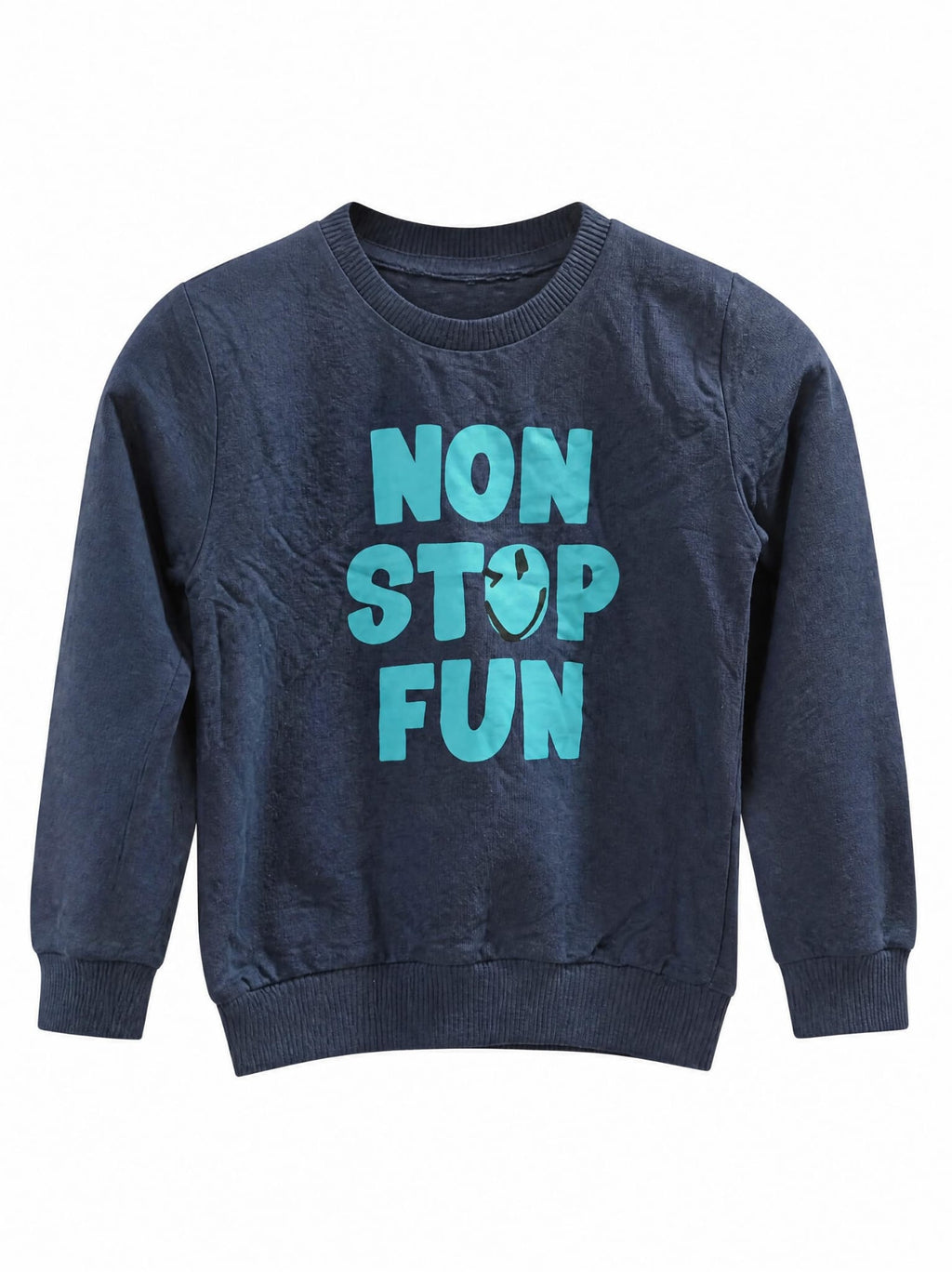 Erkek Çocuk Non Stop Fun Baskılı Lacivert Sweatshirt