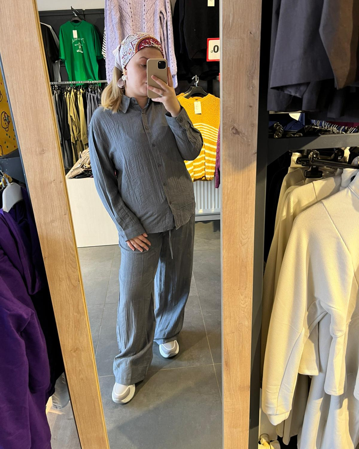 #kadıntakım #modaltakım #gri #oversize #rahatgiyim #şık #eşofmantakımı #trend #konfor #kombin