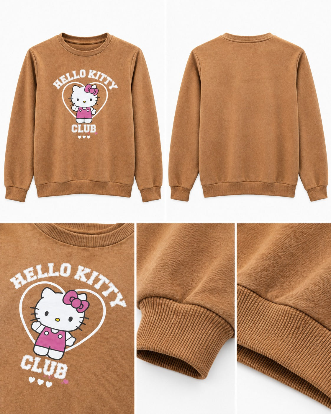 KIZ ÇOCUK HELLO KITY BASKILI SWEAT