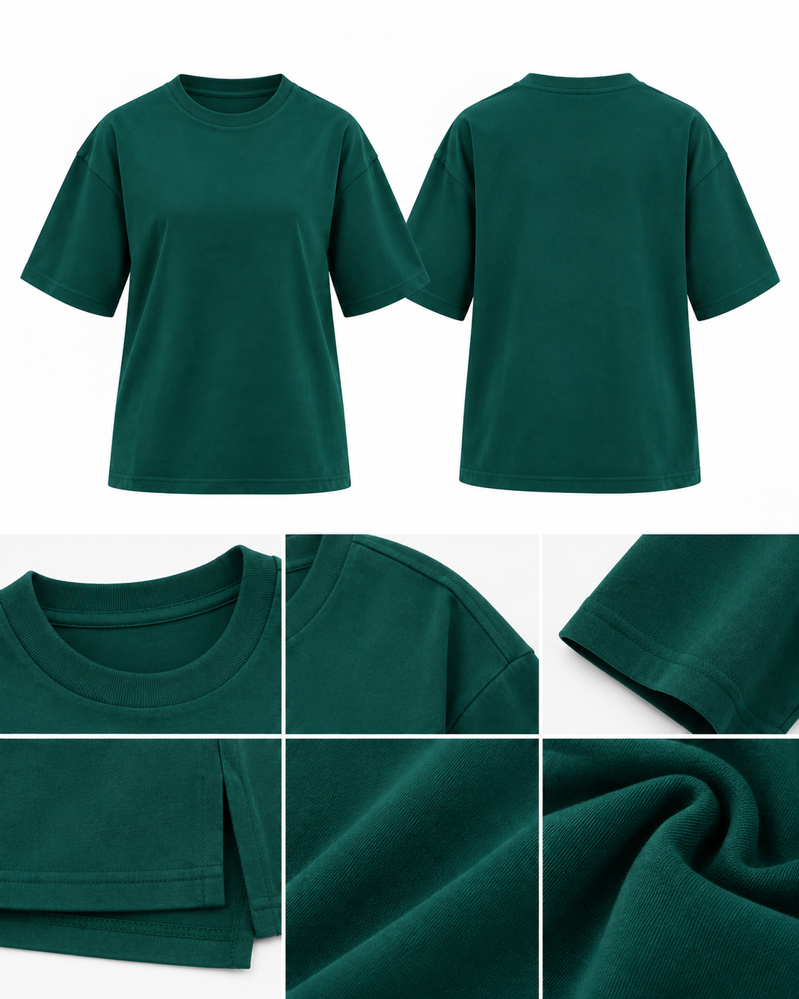 Green Crew Neck Women's T-Shirt