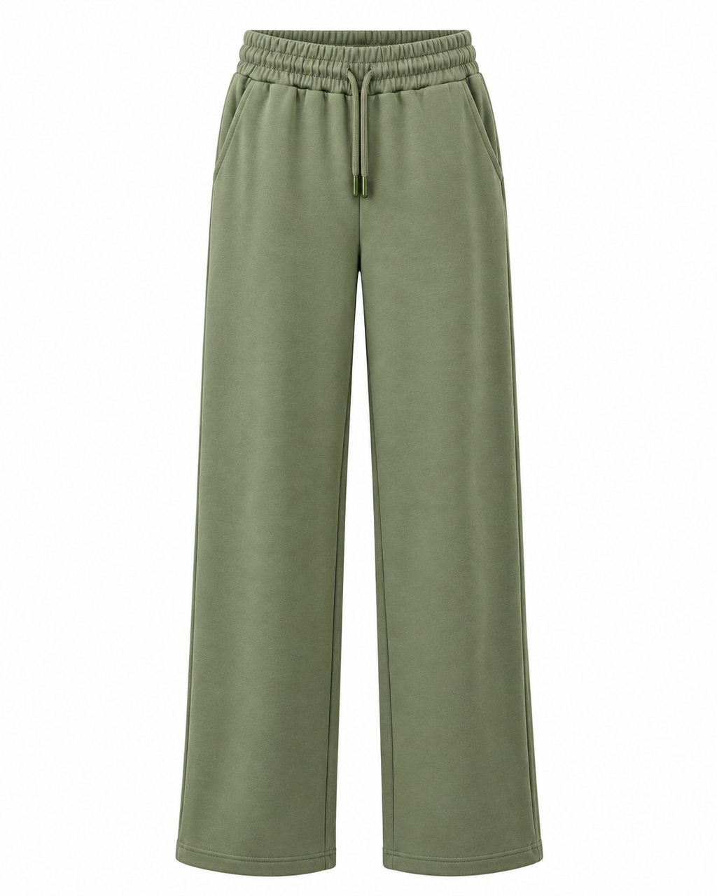 Green Modal Fabric Palazzo Trousers