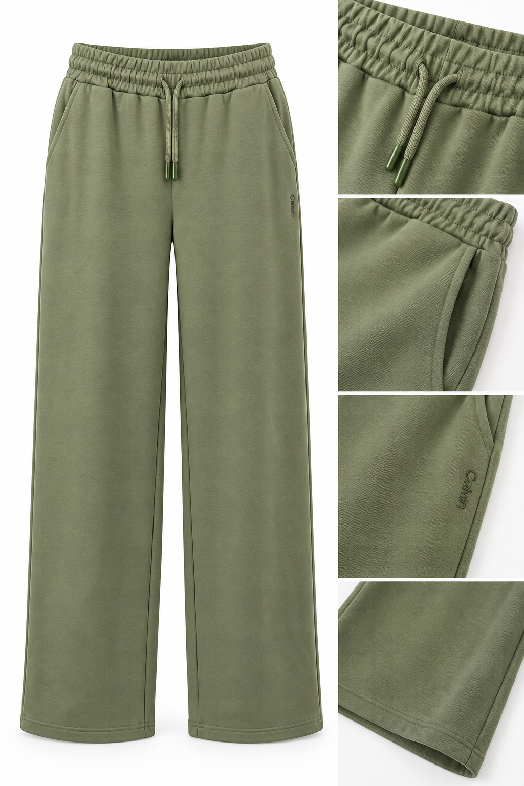 Green Modal Fabric Palazzo Trousers