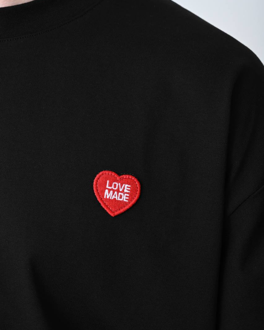 #oversize #siyah #kalp #heart #unisex #premium #nakışlı #streetwear #tshirt #minimalstil