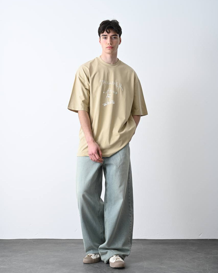 #oversize #bej #krem #premium #unisex #nakışlı #basic #streetwear #tshirt #minimalstil