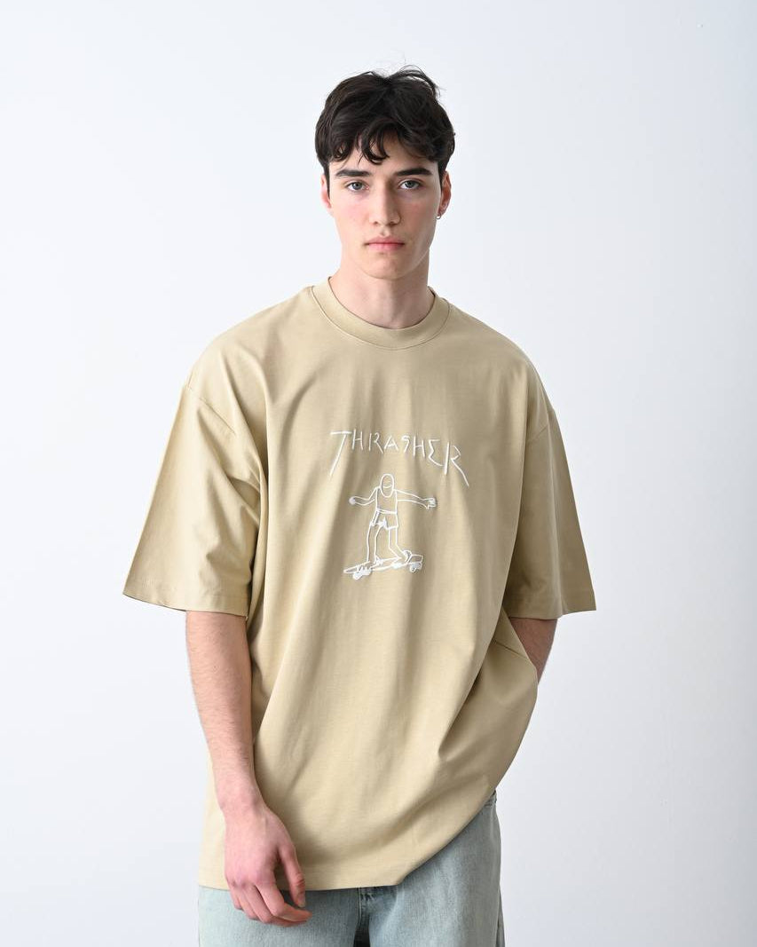 #oversize #bej #krem #premium #unisex #nakışlı #basic #streetwear #tshirt #minimalstil